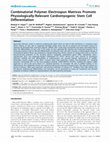 Research paper thumbnail of Combinatorial Polymer Electrospun Matrices Promote Physiologically-Relevant Cardiomyogenic Stem Cell Differentiation