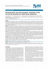 Research paper thumbnail of Structural drivers and social protection: mechanisms of HIV risk and HIV prevention for South African adolescents