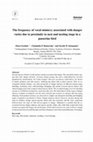 Research paper thumbnail of The frequency of vocal mimicry associated with danger varies due to proximity to nest and nesting stage in a passerine bird