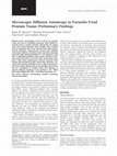 Research paper thumbnail of Microscopic diffusion anisotropy in formalin fixed prostate tissue: Preliminary findings