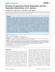 Research paper thumbnail of Diversity of Aplochiton Fishes (Galaxiidea) and the Taxonomic Resurrection of A. marinus