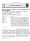 Research paper thumbnail of Reduced cerebellar left hemisphere and vermal volume in adults with PTSD from a community sample