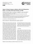 Research paper thumbnail of Impact of climate change on sediment yield in the Mekong River Basin: a case study of the Nam Ou Basin, Lao PDR