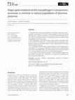 Research paper thumbnail of Major-gene resistance to the rust pathogen Coleosporium ipomoeae is common in natural populations of Ipomoea purpurea