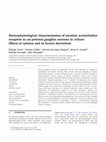 Research paper thumbnail of Electrophysiological characterization of nicotinic acetylcholine receptors in cat petrosal ganglion neurons in culture: Effects of cytisine and its bromo derivatives