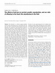 Research paper thumbnail of The effects of tail loss on survival, growth, reproduction, and sex ratio of offspring in the lizard Uta stansburiana in the field