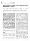 Research paper thumbnail of Quantitative real-time PCR identifies a critical region of deletion on 22q13 related to prognosis in oral cancer