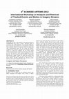 Research paper thumbnail of 4th ACM/IEEE ARTEMIS 2013 international workshop on analysis and retrieval of tracked events and motion in imagery streams