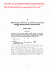 Research paper thumbnail of A role and reference grammar account of Bonggi adversative constructions