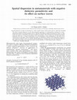 Research paper thumbnail of Spatial dispersion in metamaterials with negative dielectric permittivity and its effect on surface waves