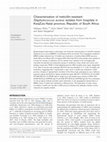 Research paper thumbnail of Characterization of meticillin-resistant Staphylococcus aureus isolates from hospitals in KwaZulu-Natal province, Republic of South Africa