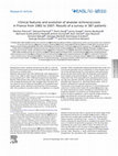 Research paper thumbnail of Clinical features and evolution of alveolar echinococcosis in France from 1982 to 2007: Results of a survey in 387 patients