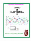 Research paper thumbnail of INSTITUTO POLITÉCNICO NACIONAL CURSO DE ELECTRÓNICA II