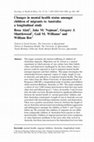 Research paper thumbnail of Changes in mental health status amongst children of migrants to Australia: a longitudinal study