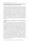 Research paper thumbnail of Besprechung von Philipp Hölzing: Republikanismus. Geschichte und Theorie (ZfPhL 2016)