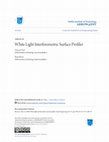 Research paper thumbnail of White light interferometric surface profiler