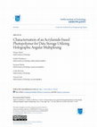 Research paper thumbnail of Characterization of an acrylamide-based photopolymer for data storage utilizing holographic angular multiplexing