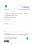 Research paper thumbnail of Hologram-based humidity indicator for domestic and packaging applications