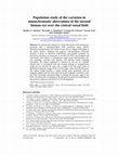 Research paper thumbnail of Population study of the variation in monochromatic aberrations of the normal human eye over the central visual field