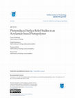 Research paper thumbnail of Photoinduced surface relief studies in an acrylamide-based photopolymer