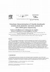 Research paper thumbnail of Genotype characterisation of Giardia duodenalis isolates from domestic and farm animals by SSU-rRNA gene sequencing