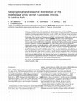 Research paper thumbnail of Geographical and seasonal distribution of the bluetongue virus vector, Culicoides imicola, in central Italy