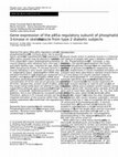 Research paper thumbnail of Gene expression of the p85α regulatory subunit of phosphatidylinositol 3-kinase in skeletal muscle from type 2 diabetic subjects