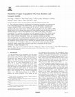 Research paper thumbnail of Simulation of upper tropospheric CO 2 from chemistry and transport models