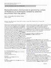 Research paper thumbnail of Biotransformation of β-myrcene to geraniol by a strain of Rhodococcus erythropolis isolated by selective enrichment from hop plants