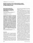 Research paper thumbnail of Solution structure of the antitermination protein NusB of Escherichia coli: a novel all-helical fold for an RNA-binding protein