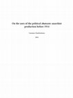 Research paper thumbnail of Gaetano Manfredonia, "On the Uses of the Political Chanson Before 1914" (translation)