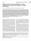 Research paper thumbnail of Metabolic effects of TIO2 nanoparticles, a common component of sunscreens and cosmetics, on human keratinocytes