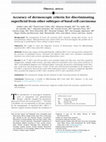 Research paper thumbnail of Accuracy of dermoscopic criteria for discriminating superficial from other subtypes of basal cell carcinoma