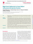 Research paper thumbnail of Right heart dysfunction in heart failure with preserved ejection fraction