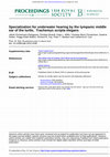 Research paper thumbnail of Specialization for underwater hearing by the tympanic middle ear of the turtle, Trachemys scripta elegans