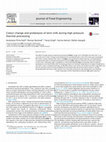 Research paper thumbnail of Colour change and proteolysis of skim milk during high pressure thermal–processing