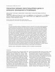 Research paper thumbnail of Interactions between sterol biosynthesis genes in embryonic development of Arabidopsis