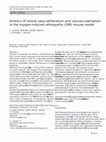 Research paper thumbnail of Kinetics of retinal vaso-obliteration and neovascularisation in the oxygen-induced retinopathy (OIR) mouse model