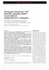 Research paper thumbnail of Therapeutic interference with EphrinB2 signalling inhibits oxygen-induced angioproliferative retinopathy