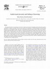 Research paper thumbnail of Audiovisual prosody and feeling of knowing