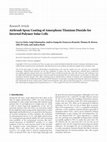 Research paper thumbnail of Airbrush Spray Coating of Amorphous Titanium Dioxide for Inverted Polymer Solar Cells