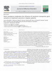 Research paper thumbnail of Harm avoidance moderates the influence of serotonin transporter gene variants on treatment outcome in bipolar patients