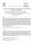 Research paper thumbnail of Numerical flow models to simulate tuned liquid dampers (TLD) with slat screens