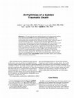 Research paper thumbnail of Arrhythmias of a sudden traumatic death