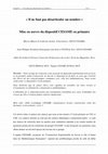 Research paper thumbnail of « Il ne faut pas désarticuler un nombre » – Mise en œuvre du dispositif CESAME en primaire