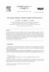 Research paper thumbnail of An energy balance climate model with hysteresis