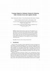 Research paper thumbnail of Training Adapted to Alzheimer Patients for Reducing Daily Activities Errors and Cognitive Decline