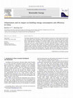 Research paper thumbnail of Urbanisation and its impact on building energy consumption and efficiency in China