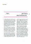 Research paper thumbnail of Art, Politics, Environment by Dr. Paul O'Brien, CIRCA, 2008