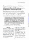 Research paper thumbnail of Conceptual Model for Assessment of Inhalation Exposure: Defining Modifying Factors